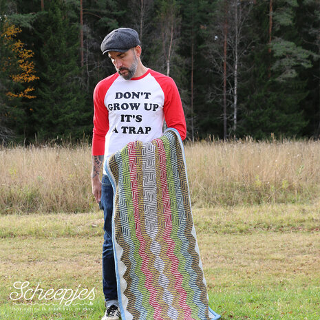 Originele beautiful Noise Stone Washed-sjaal van de ontwerper.