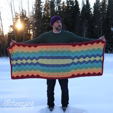 Beautiful Noise sjaal of deken alternatieve Stone Washed-kleurstelling