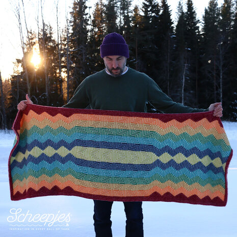 Beautiful Noise sjaal of deken alternatieve Stone Washed-kleurstelling