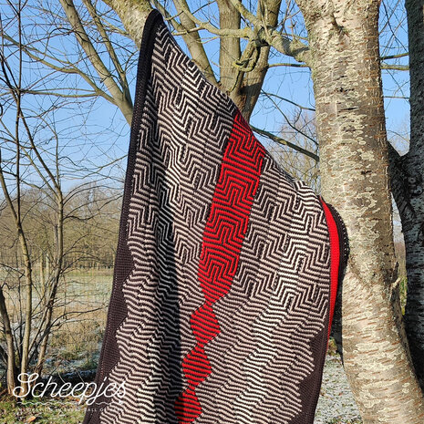 Beautiful Noise sjaal of  deken van Scheepjes Woolwise 