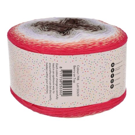 Scheepjes Whirl Birthday Cake 798 Berry on Top