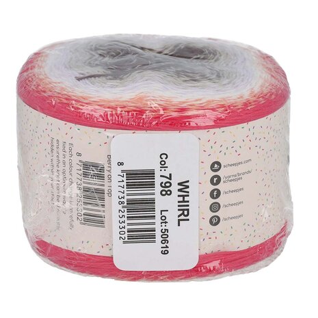 Scheepjes Whirl Birthday Cake 798 Berry on Top