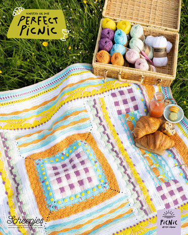 Scheepjes Picnic CAL2026 kit  - Dawn -  Cotton Create DK + gratis Perfect Picnic tote bag