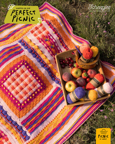 Scheepjes Picnic CAL2026 kit  - Sunset -  Cotton Create DK + gratis Perfect Picnic tote bag