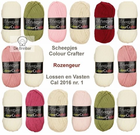 Rozengeur origineel lossen en vasten cal 2016  van Scheepjes Colourcrafter