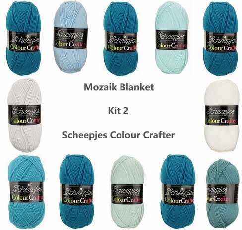 Mozaïek deken kit 2 Colour crafter Scheepjes