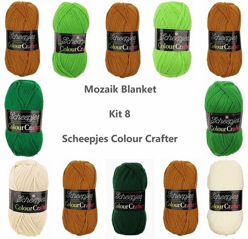 Mozaïek deken kit 8 Colour crafter Scheepjes