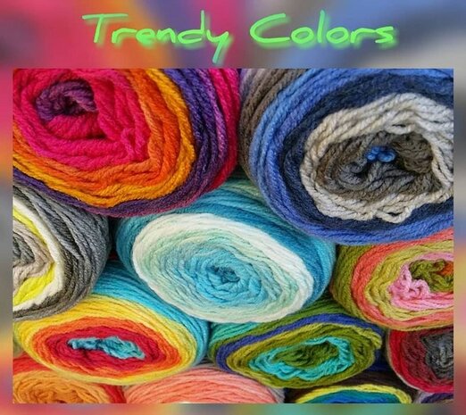 Trendy Colors 603 Lammy kleuren creme - mint - lichtblauw - hemelsblauw - petrol