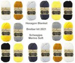 Hexagon-Blanket-Scheepjes-Breibar-kit-2021-Merino-Soft-inclusief-patroon-en-label-en-een-canvastas--met-print