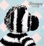 Zack de Zebra pop-up: Compleet pakket, inhoud: benodigde garen, veiligheidsoogjes, vilt en 200 gram vulling Zack de Zebra pop-up: Compleet pakket, inhoud: benodigde garen, veiligheidsoogjes, vilt en 200 gram vulling