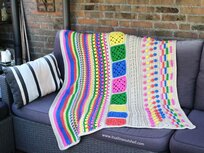 Kaleidoscope Blanket TLC deken haakpakket Scheepjes Chunky Monkey compleet met handige wolnaald en 2 stekenmarkeerders Kaleidoscope Blanket TLC deken haakpakket Scheepjes Chunky Monkey compleet met handige wolnaald en 2 stekenmarkeerders