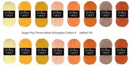 Sugar Pop Throw deken van Scheeepjes Cotton 8. Breibar kleuren pakket 101 met gratis patroon Sugar Pop Throw deken van Scheeepjes Cotton 8. Breibar kleuren pakket 101 met gratis patroon