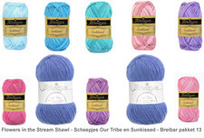 Flowers in the Stream Shawl - Scheepjes Our Tribe en Sunkissed - Breibar pakket 13 + gratis patroon Flowers in the Stream Shawl - Scheepjes Our Tribe en Sunkissed - Breibar pakket 13 + gratis patroon