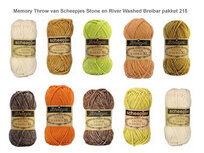 Memory Throw van Scheepjes Stone en River Washed Breibar pakket 215 + gratis patroon Memory Throw van Scheepjes Stone en River Washed Breibar pakket 215 + gratis patroon