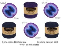 Beatrix Blanket Scheepjes MAL - Breibar 230 kleuren pakket van Scheepjes Whirl en Whirlette Beatrix Blanket Scheepjes MAL - Breibar 230 kleuren pakket van Scheepjes Whirl en Whirlette