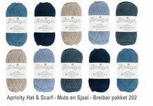 Apricity Hat & Scarf - Muts en Sjaal Breibar pakket 202 van Scheepjes metropolis + gratis patroon Apricity Hat & Scarf - Muts en Sjaal Breibar pakket 202 van Scheepjes metropolis + gratis patroon