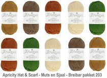 Apricity Hat & Scarf - Muts en Sjaal Breibar pakket 203 van Scheepjes metropolis + gratis patroon Apricity Hat & Scarf - Muts en Sjaal Breibar pakket 203 van Scheepjes metropolis + gratis patroon