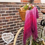 Crochet Bobble Shawl van Scheepjes Whirl en Whirlette garen pakket + gratis patroon Crochet Bobble Shawl van Scheepjes Whirl en Whirlette garen pakket + gratis patroon