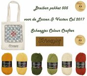 Breibar pakket 505 voor de Lossen & Vasten Cal 2017 , Scheepjes label en 2 grote Lossen & Vasten knopen Breibar pakket 505 voor de Lossen & Vasten Cal 2017 , Scheepjes label en 2 grote Lossen & Vasten knopen