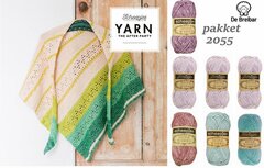 Scheepjes Forest Valley Shawl : Breibar kleur pakket 2055 benodigde garen plus gratis het patroonboekje nr 23 Scheepjes Forest Valley Shawl : Breibar kleur pakket 2055 benodigde garen plus gratis het patroonboekje nr 23