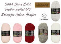 Stitch Story CAL Breibar pakket 605 Scheepjes Colour Crafter incl een Scheepjes label. Stitch Story CAL Breibar pakket 605 Scheepjes Colour Crafter incl een Scheepjes label.
