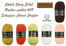 Stitch Story CAL Breibar pakket 609 Scheepjes Colour Crafter incl een Scheepjes label. Stitch Story CAL Breibar pakket 609 Scheepjes Colour Crafter incl een Scheepjes label.