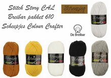 Stitch Story CAL Breibar pakket 610 Scheepjes Colour Crafter incl een Scheepjes label. Stitch Story CAL Breibar pakket 610 Scheepjes Colour Crafter incl een Scheepjes label.