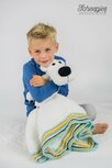 Isaac de ijsbeer knuffeldeken : Compleet pakket, inhoud: benodigde garen, veiligheidsoogjes, vilt en 200 gram vulling Isaac de ijsbeer knuffeldeken : Compleet pakket, inhoud: benodigde garen, veiligheidsoogjes, vilt en 200 gram vulling