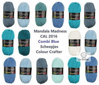 Mandala Madness Combi Blue Scheepjes Colourcrafter CAL
